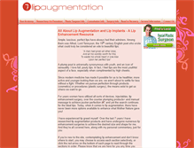Tablet Screenshot of lipaugmentation.com